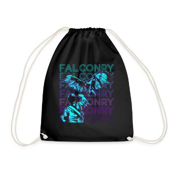 Fauconnerie Fauconnier Hawking Hawker Retro - Sac de sport léger - noir - Devant
