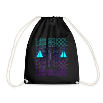 Law School Future Lawyer Student Degree R - Drawstring Bag - black - Front