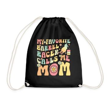 Favori Barrel Racer Calls Me Mama Groovy Ba - Sac de sport léger - noir - Devant
