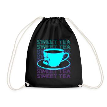 Sweet Tea Retro - Drawstring Bag - black - Front