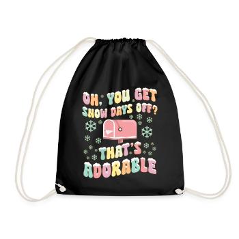 Postal Service Postal Employee Postman You Get - Drawstring Bag - black - Front
