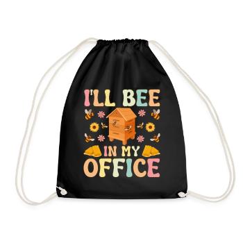 Je vais être dans mon bureau drôle d’apiculteur apiculteur - Sac de sport léger - noir - Devant