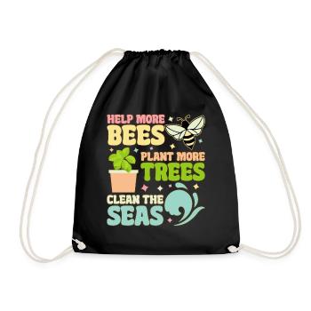 Plus d’abeilles aident à planter plus d’arbres Apiculteur I - Sac de sport léger - noir - Devant