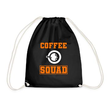 Kaffeeliebhaber Café -Arbeiter - Turnbeutel - Schwarz - Vorne