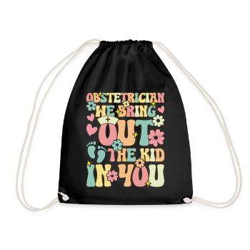 Gynecologist We bring out the child in you Lust - Drawstring Bag - black - Front