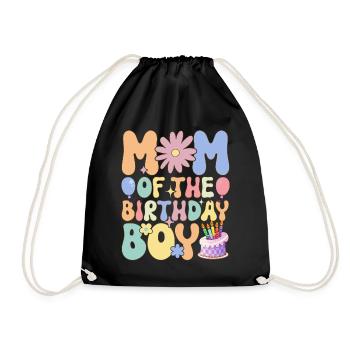 Mère de Fille D’anniversaire Groovy Maman Famille M - Sac de sport léger - noir - Devant
