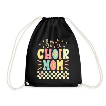 Chorale Maman Groovy Chanteur Chanteur Choriste - Sac de sport léger - noir - Devant