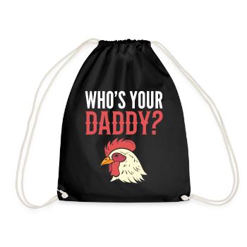 Who's Your Daddy? Tierpfleger - Turnbeutel - Schwarz - Vorne