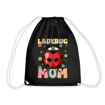 Groovy Entomologie Mama Entomologe Käferliebhaber - Turnbeutel - Schwarz - Vorne