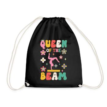 Reine de la poutre Groovy Gymnastique Gymnastique Acro - Sac de sport léger - noir - Devant