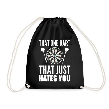 That One Dart That Just Hates You Dart-Meister - Turnbeutel - Schwarz - Vorne