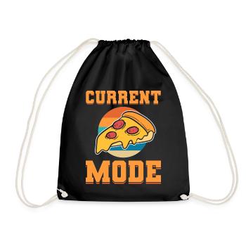 Pizzaliebhaber Pizzabäcker - Turnbeutel - Schwarz - Vorne