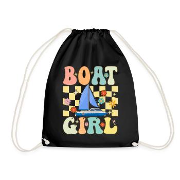 Boot Girl Groovy Boating Girl Femme Nautique - Sac de sport léger - noir - Devant