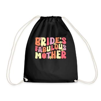 fabuleuse mère de la mariée groovy nuptiale douche maman - Sac de sport léger - noir - Devant