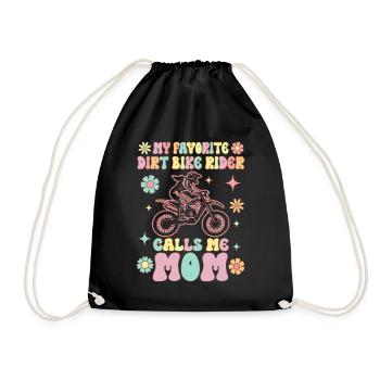 Le pilote de moto tout-terrain préféré m’appelle Mama Groovy - Sac de sport léger - noir - Devant