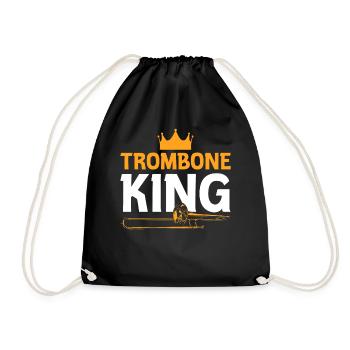 Trombone King Posaune Posaunist - Turnbeutel - Schwarz - Vorne