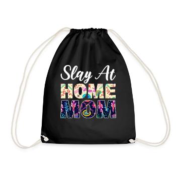 Slay At Home Mom Virtueller Assistent - Turnbeutel - Schwarz - Vorne