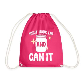 Shut Your Lid And Can It Einkocher - Turnbeutel - Fuchsia - Vorne