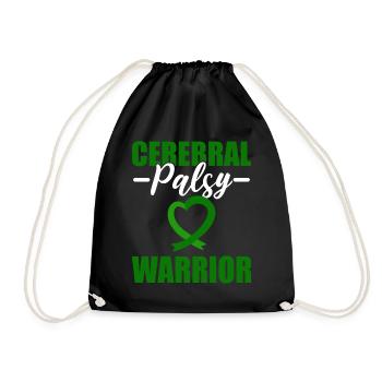 Cerebral Palsy Warrior Genetiker - Turnbeutel - Schwarz - Vorne