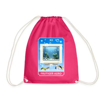 Frutiger Aero Aesthetic Tech Ordinateur Aquarium - Sac de sport léger - fuchsia - Devant