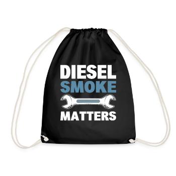 Diesel Smoke Matters Automechaniker - Turnbeutel - Schwarz - Vorne