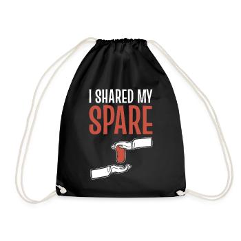 I Shared My Spare Praktizierender Arzt - Turnbeutel - Schwarz - Vorne