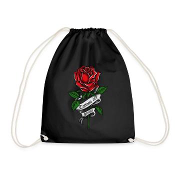 Les tatouages sont stupides drôles anti-tatouage rose - Sac de sport léger - noir - Devant