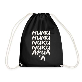 Humuhumunukunukuapua'a Hawaiian Reef Pusher - Drawstring Bag - black - Front