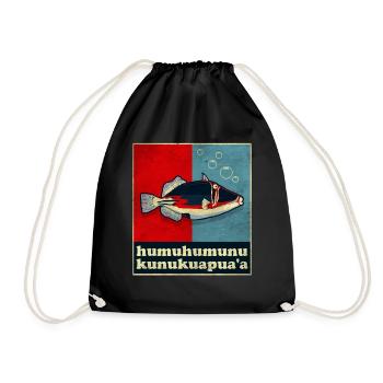 Humuhumunukunukuapua’a Pousseur de récif hawaïen - Sac de sport léger - noir - Devant