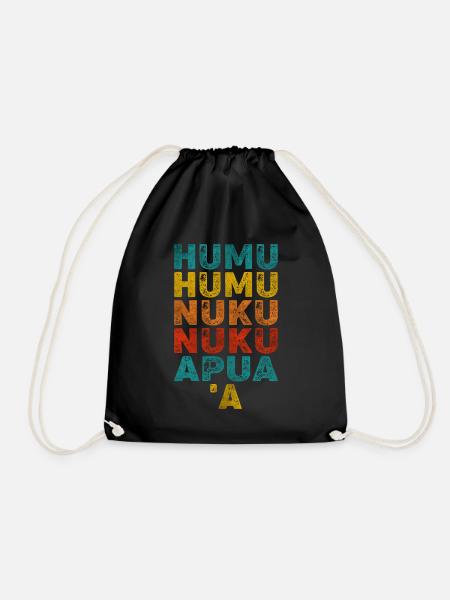 Humuhumunukunukuapua'a Hawaii-Riff-Drückerfisch - Turnbeutel - Schwarz