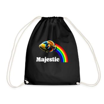 Humuhumunukunukuapua'a Hawaiian Reef Pusher - Drawstring Bag - black - Front