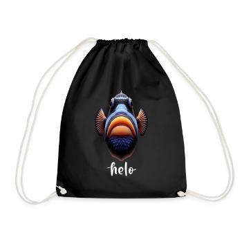 Humuhumunukunukuapua’a Pousseur de récif hawaïen - Sac de sport léger - noir - Devant