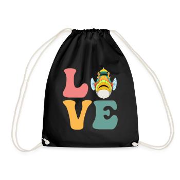 Humuhumunukunukuapua'a Hawaiian Reef Pusher - Drawstring Bag - black - Front