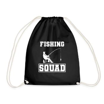 Fishing Squad Kapitän eines Fischerbootes - Turnbeutel - Schwarz - Vorne