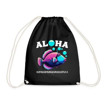 Humuhumunukunukuapua’a Pousseur de récif hawaïen - Sac de sport léger - noir - Devant