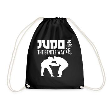 Judo-Kampfkunst Judo-Spieler - Turnbeutel - Schwarz - Vorne