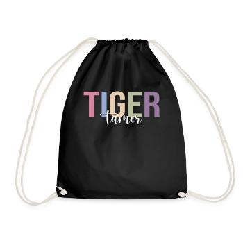Circus Tiger Circus Tiger Lover Funny Circus - Drawstring Bag - black - Front