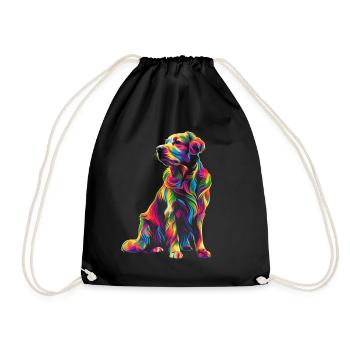Chien retriever de la baie de Chesapeake Pop Art - Sac de sport léger - noir - Devant
