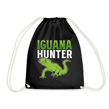 Iguana Hunter Tierpfleger - Turnbeutel - Schwarz - Vorne