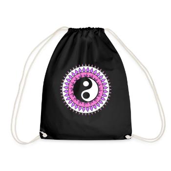 Yin-Yang-Mandala Feng Shui-Berater - Turnbeutel - Schwarz - Vorne