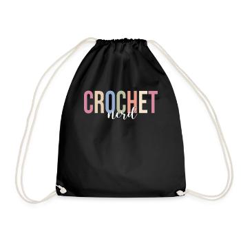 Amateur de fil à tricoter - Sac de sport léger - noir - Devant