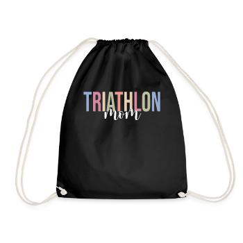 Triathlète Natation Cyclisme Course à pied - Sac de sport léger - noir - Devant