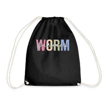 Vermiculture Worm Farming - Drawstring Bag - black - Front