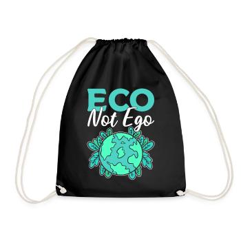 Eco Not Ego Förster - Turnbeutel - Schwarz - Vorne