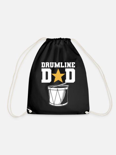 Drum Line Dad Schlagzeugspieler - Turnbeutel - Schwarz