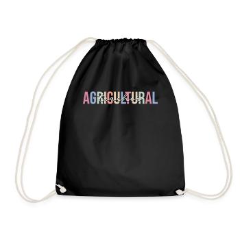Agriculture Agronomist - Drawstring Bag - black - Front