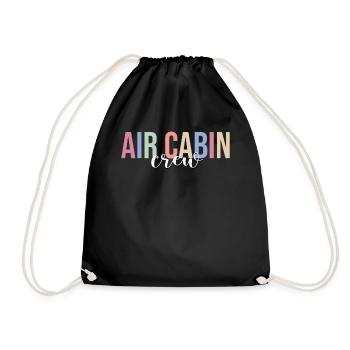 Hôtesse de l’air hôtesse de l’air - Sac de sport léger - noir - Devant