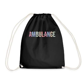 Rescue Service Technician Paramedic EMT - Drawstring Bag - black - Front