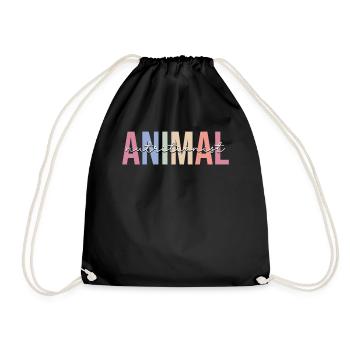 Veterinarian Animal Lover - Drawstring Bag - black - Front
