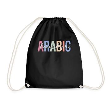 Language teaching - Drawstring Bag - black - Front